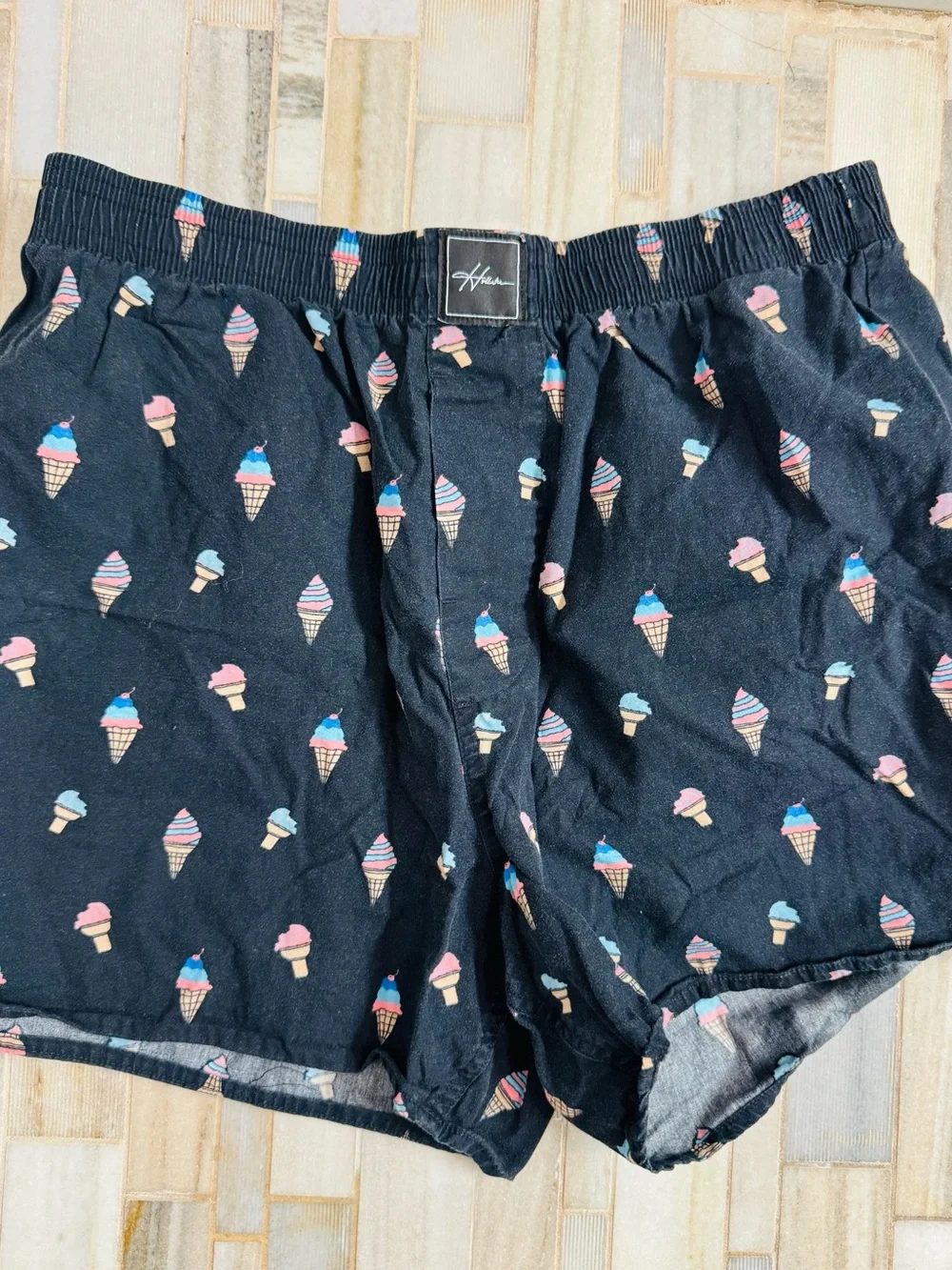 Hollister Men’s Small Boxer Shorts 3 Pack Novelty Food Donut Hot Dog Ice Cream
